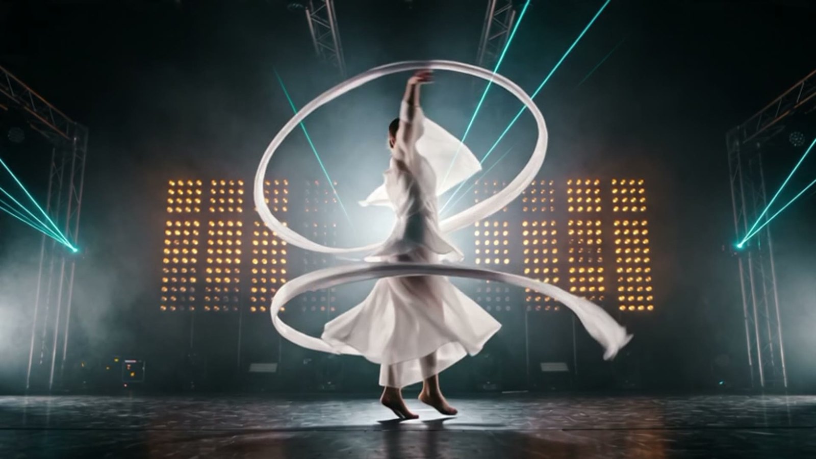 A frame from the 480p draft of the dancer shot