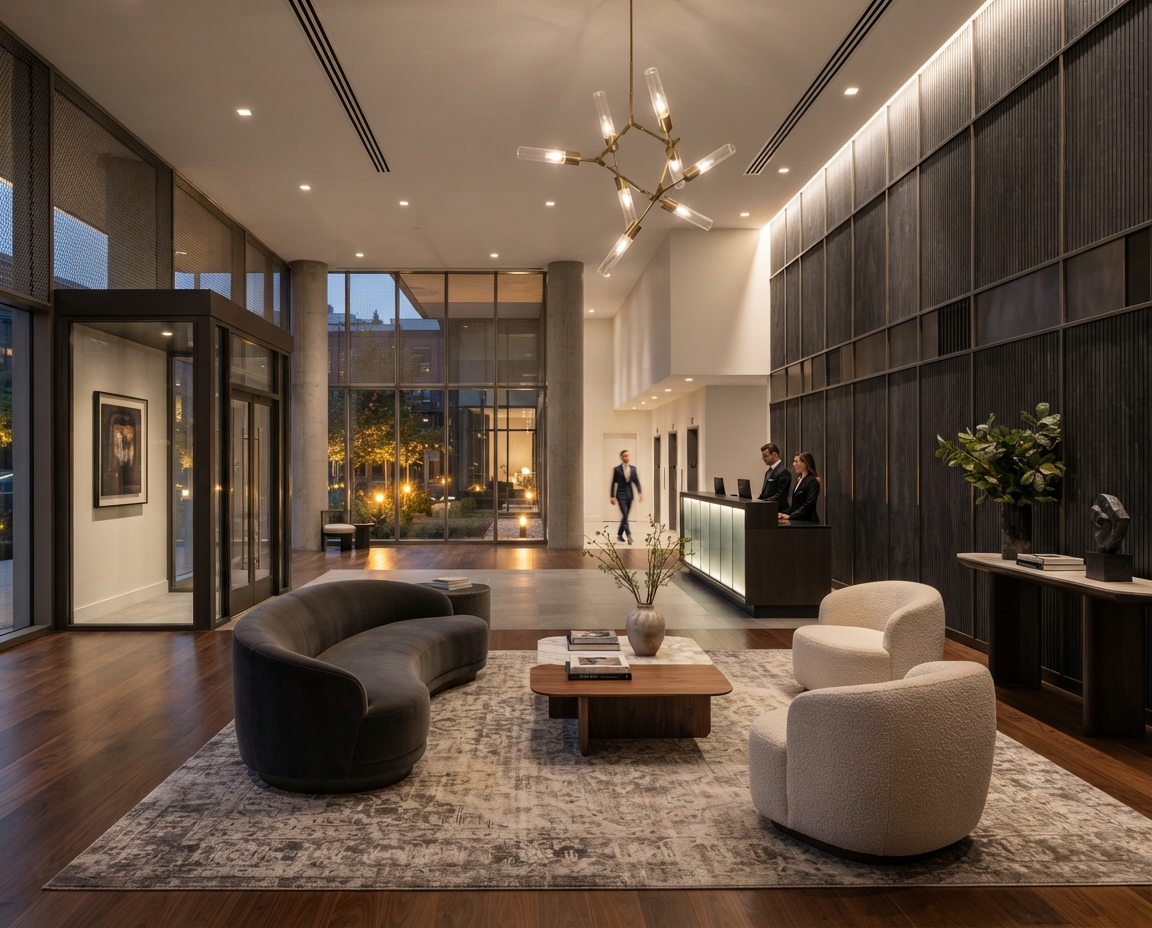 Condo Lobby &mdash; Feature Wall