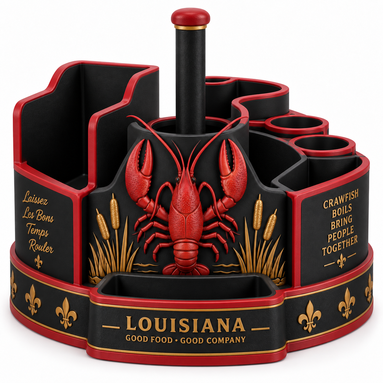 Crawfish boil caddy concept render