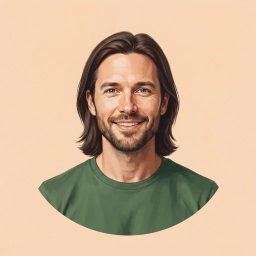 AI-generated illustrated avatar for Marcin