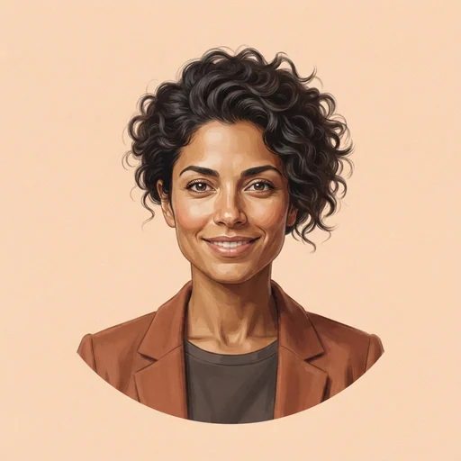 AI-generated illustrated avatar for Tatiana