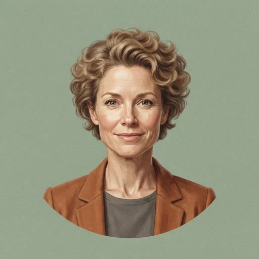 AI-generated illustrated avatar for Cora