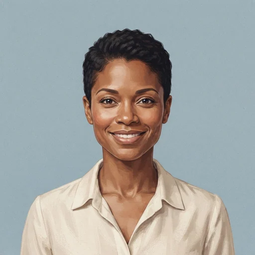 AI-generated illustrated avatar for Jolene