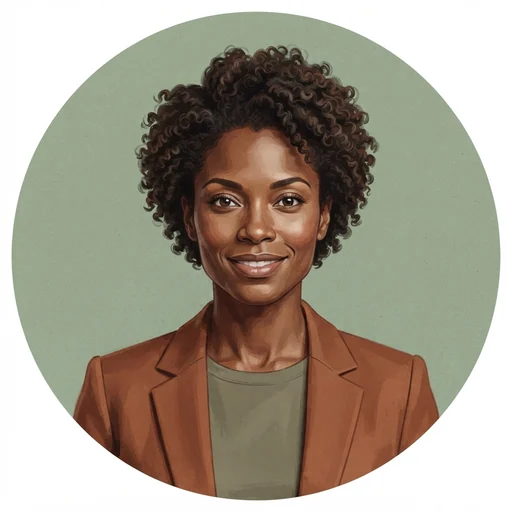 AI-generated illustrated avatar for Daria