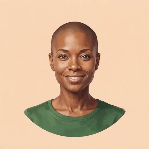 AI-generated illustrated avatar for Siya