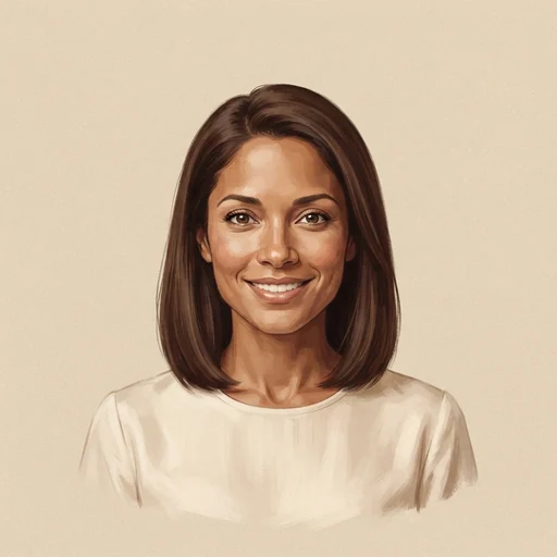AI-generated illustrated avatar for Liv
