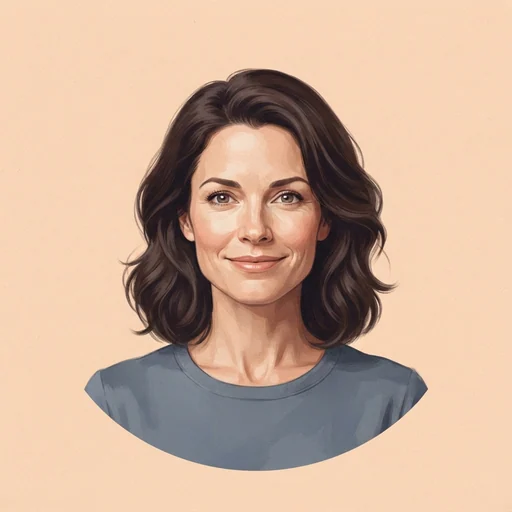 AI-generated illustrated avatar for Larissa