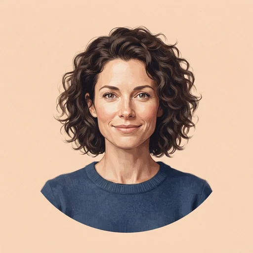 AI-generated illustrated avatar for Julia
