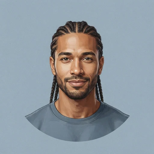 AI-generated illustrated avatar for Clive