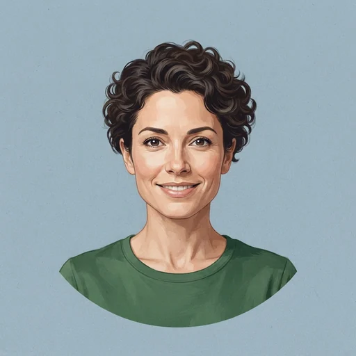 AI-generated illustrated avatar for Meera