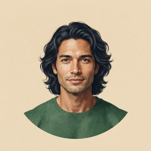 AI-generated illustrated avatar for Youssef