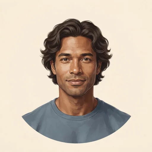 AI-generated illustrated avatar for Sagar