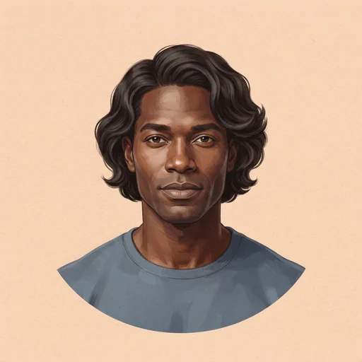 AI-generated illustrated avatar for Mathis