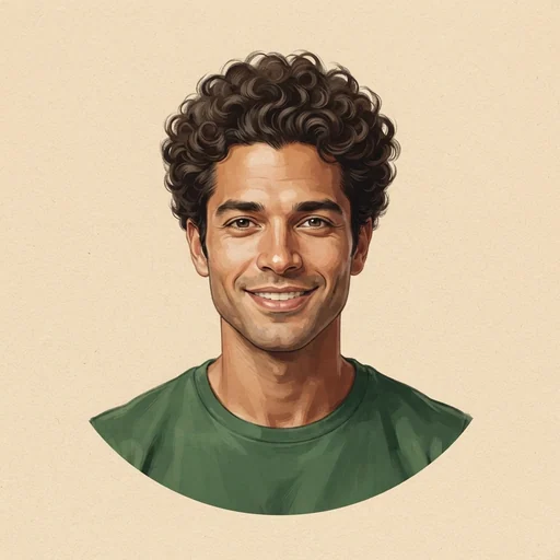 AI-generated illustrated avatar for Henri