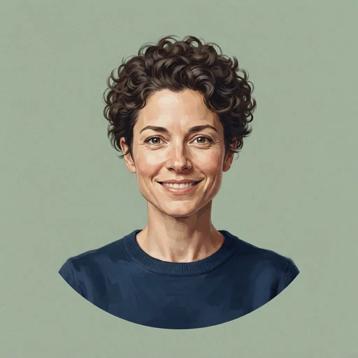 AI-generated illustrated avatar for Lauren
