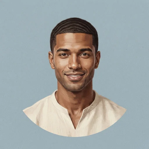 AI-generated illustrated avatar for Raed