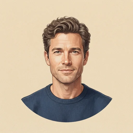 AI-generated illustrated avatar for Liu