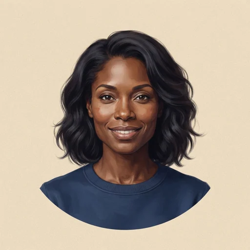 AI-generated illustrated avatar for Lena