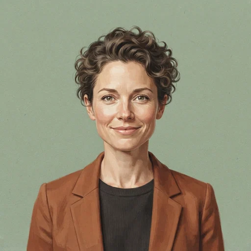 AI-generated illustrated avatar for Bronte