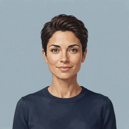 AI-generated illustrated avatar for Riva