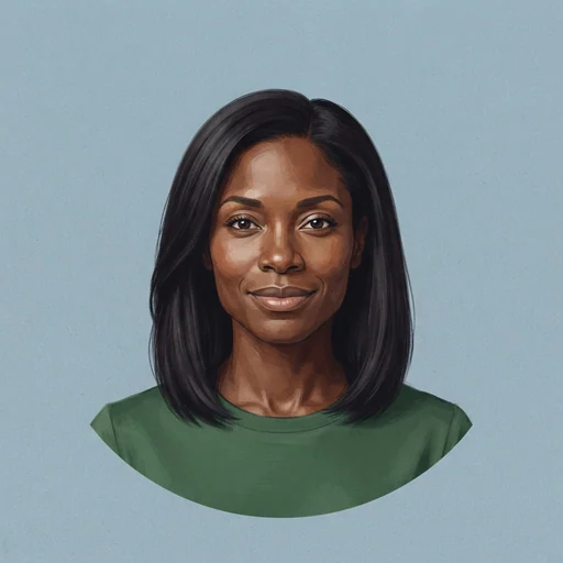 AI-generated illustrated avatar for Marlene