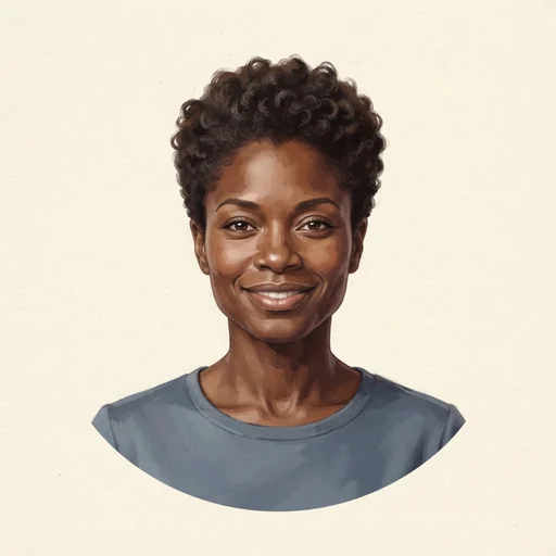 AI-generated illustrated avatar for Aviva