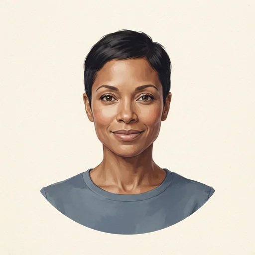 AI-generated illustrated avatar for Liora