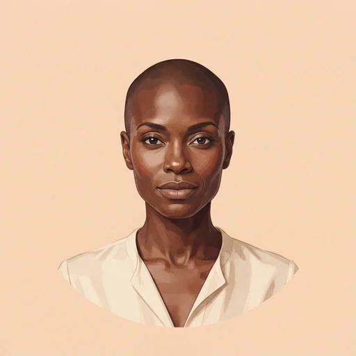 AI-generated illustrated avatar for Celia
