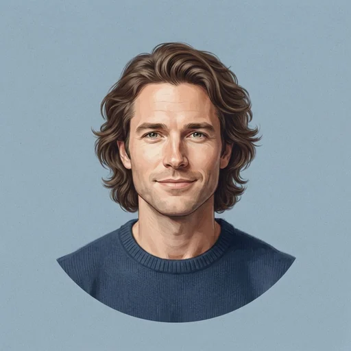AI-generated illustrated avatar for Kabir