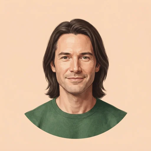 AI-generated illustrated avatar for Asaf