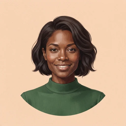 AI-generated illustrated avatar for Seoyun