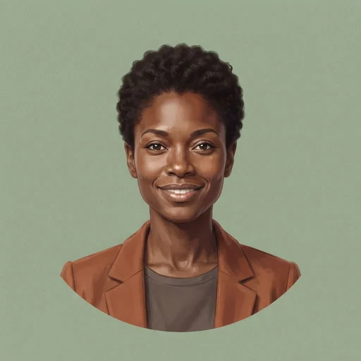 AI-generated illustrated avatar for Rania