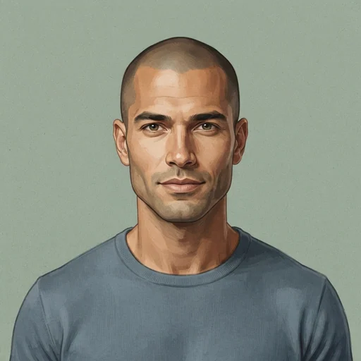 AI-generated illustrated avatar for Alexei	- Articulate Analyst