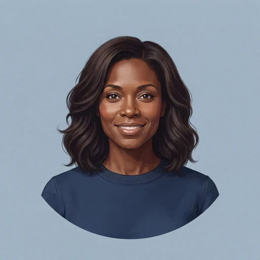 AI-generated illustrated avatar for Nour
