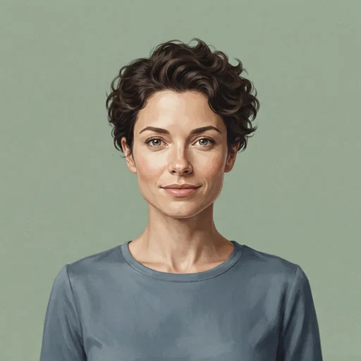 AI-generated illustrated avatar for Elif