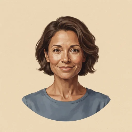AI-generated illustrated avatar for Cathy