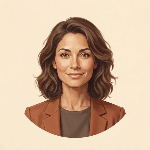 AI-generated illustrated avatar for Michelle