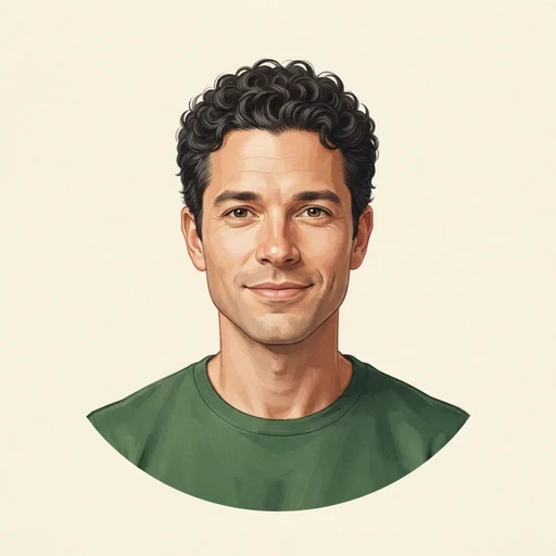 AI-generated illustrated avatar for Sebastian