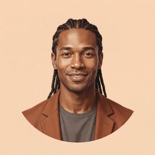 AI-generated illustrated avatar for Corey