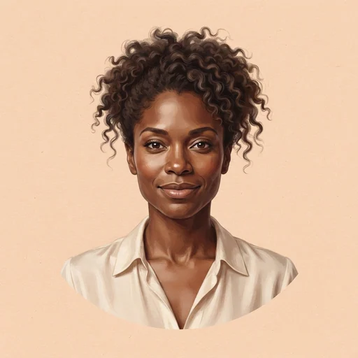 AI-generated illustrated avatar for Jing