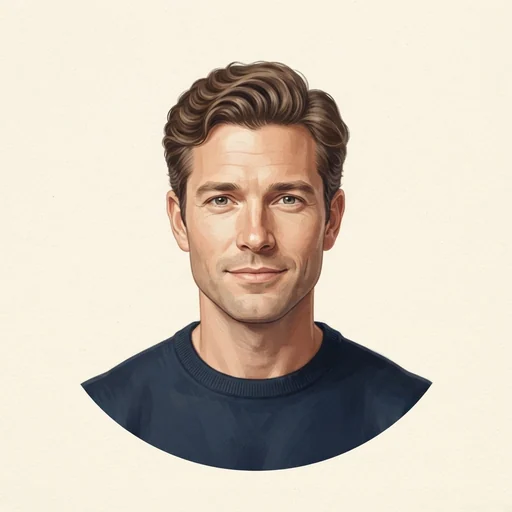 AI-generated illustrated avatar for Ido