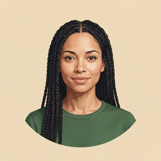 AI-generated illustrated avatar for Reem