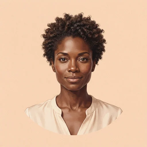 AI-generated illustrated avatar for Jade