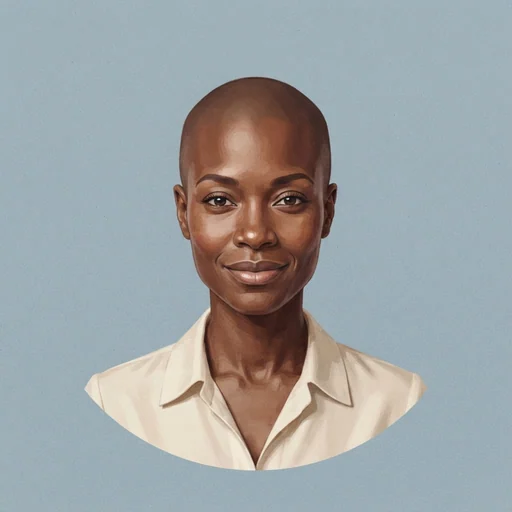AI-generated illustrated avatar for Rina