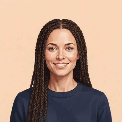 AI-generated illustrated avatar for Jihyun