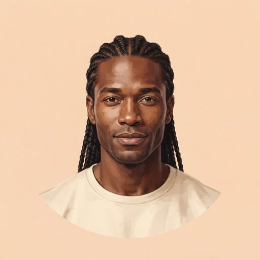 AI-generated illustrated avatar for Rowan