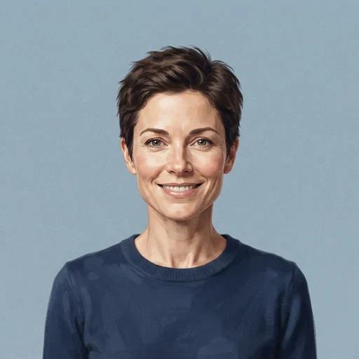 AI-generated illustrated avatar for Ella