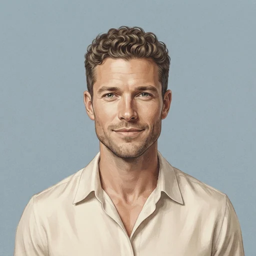 AI-generated illustrated avatar for Quentin