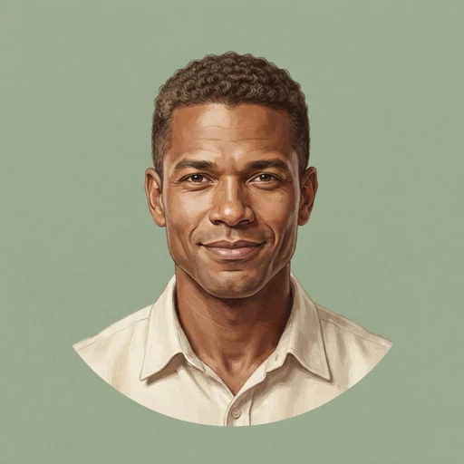 AI-generated illustrated avatar for Rafael