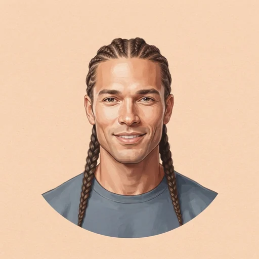 AI-generated illustrated avatar for Jianhao